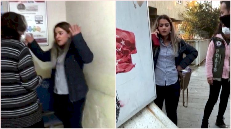 Maske takmayan kadından polise: Artistliğiniz kime?