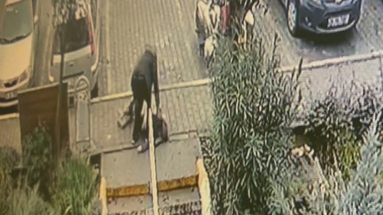 Tuzla'da koca dehşeti kamerada