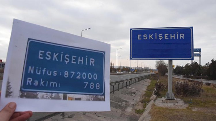 Şehir tabelalarından nüfus ve rakım kaldırıldı