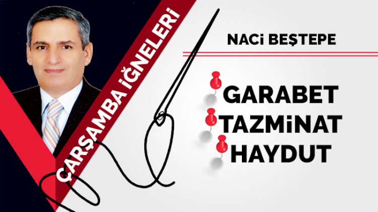 Çarşamba iğneleri: Garabet... Tazminat... Haydut