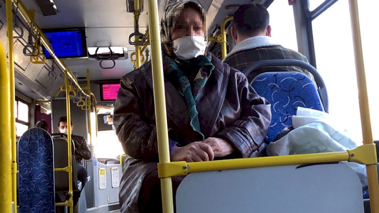 65 yaş üstü kadın ısrarla otobüse binmek istedi: Benim sağlığım yerinde!