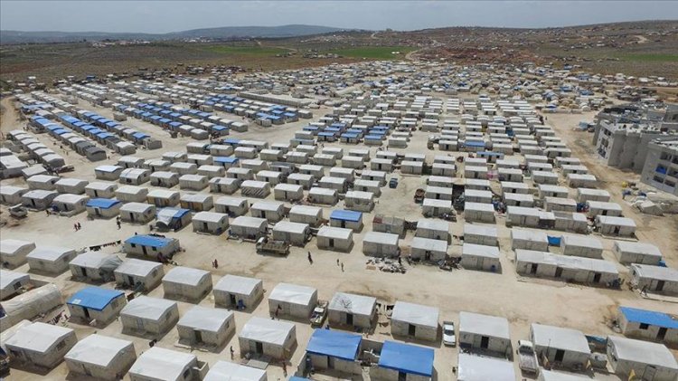 'İdlib'te deniz derya briket ev'
