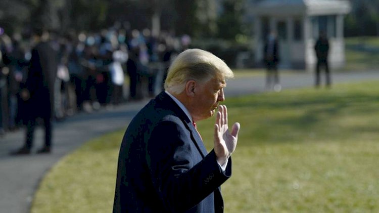 Trump Beyaz Saray'a veda etti... 'Geri döneceğim' mesajı