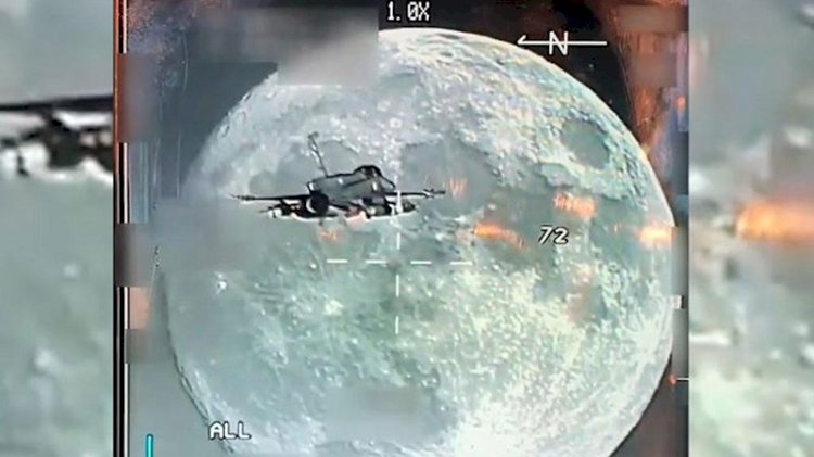 Muhteşem görüntüyü MSB paylaştı: Dolunay ve F-16