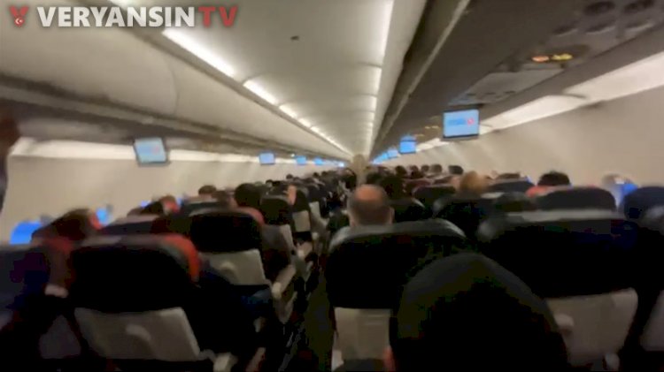 Ankara İstanbul uçağında korku dolu anlar