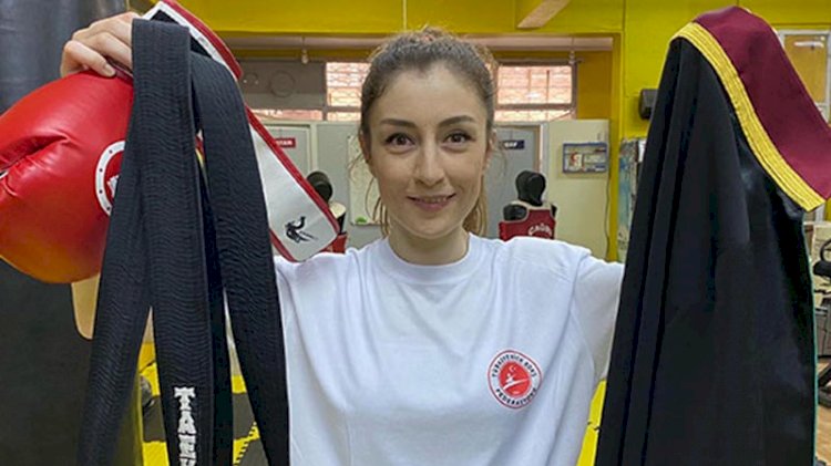Genç avukat, şiddet mağduru kadınlara hem tekvando hem haklarını öğretecek