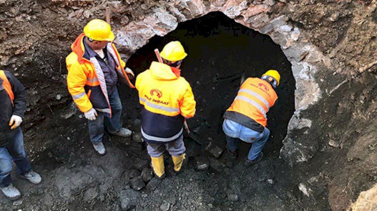Trabzon’da altyapı kazısında bulunan sarnıcın sırrı çözüldü