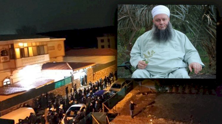 Konut arazisine defnedilen 'şeyh', mezarlığa taşınırken müritleri olay çıkardı