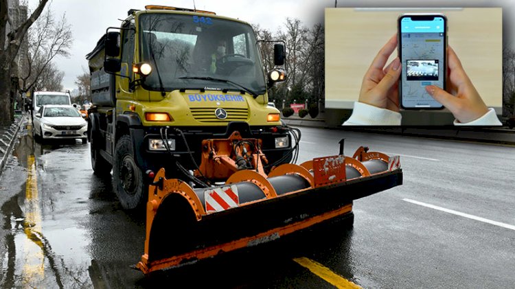 Mansur Yavaş, karla mücadeleyi canlı yayına taşıdı