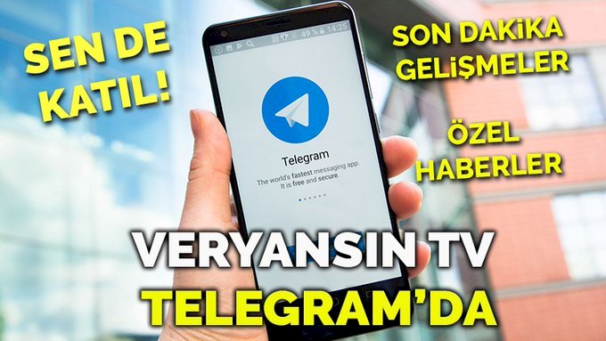 Veryansın Tv Telegram'da... Telegram grubumuza katılın