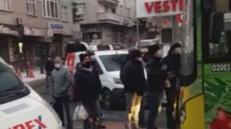 İşe gitmek isteyenlerin İETT otobüsü tepkisi