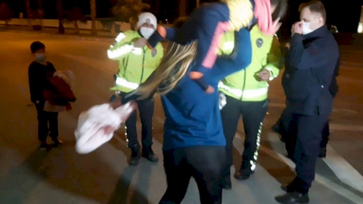 Kazadan sonra gazetecilere saldırıp, çocuklarını yere atmakla tehdit ettiler