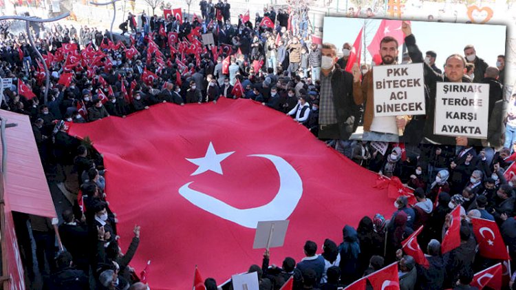 Şırnak'ta 'teröre lanet' yürüyüşü