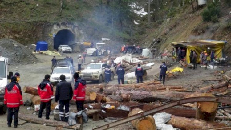 Maden çöktü: Göçük altında kalan işçiye ulaşılmaya çalışılıyor