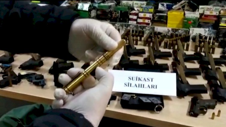 Onlarca suikast silahı ele geçirildi
