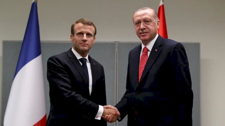 Cumhurbaşkanı Erdoğan, Macron'la görüştü