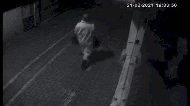 Filyasyon ekibi tulumuyla hırsızlık kamerada