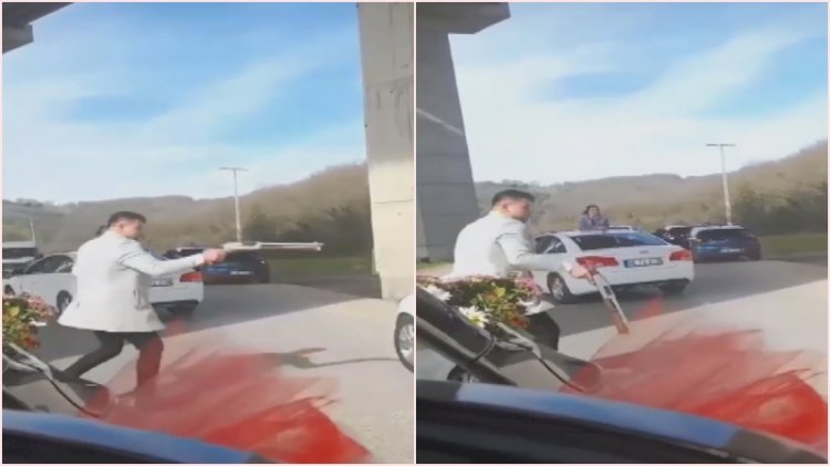 Düğünde maganda kurşunu! Pompalı tüfekle havaya ateş açtı
