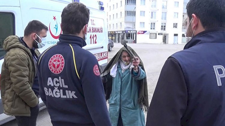 Testi pozitif çıktı, ambulansa binmemek için 1,5 saat direndi
