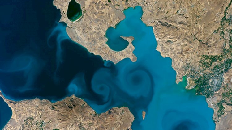 Van Gölü'nün uzaydan fotoğrafı, NASA'nın turnuvasında birinci oldu