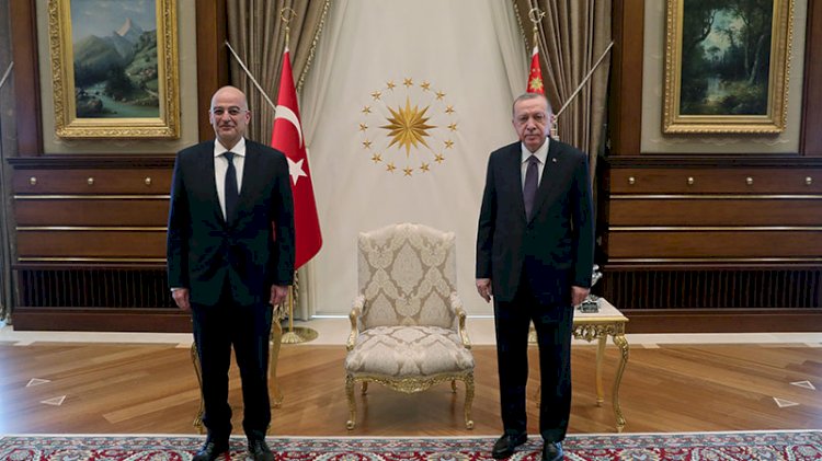 Erdoğan, Yunan bakanı kabul etti
