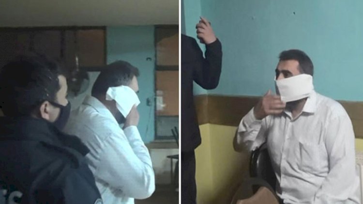 Baskında yakalanınca tuvalet kağıdını maske yaptı