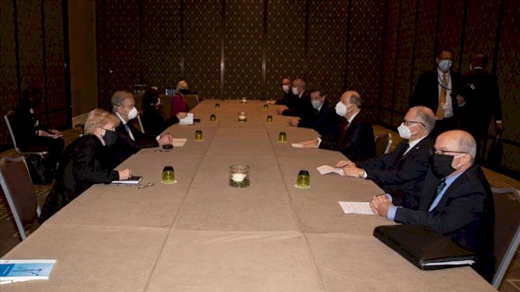 Kıbrıs konferansı Tatar-Guterres görüşmesiyle başladı
