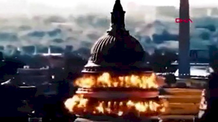 İran'ın propaganda videosunda 'ABD Kongre Binası' havaya uçuruldu