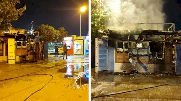 Halk Ekmek büfesini yakan şüpheli yakalandı!