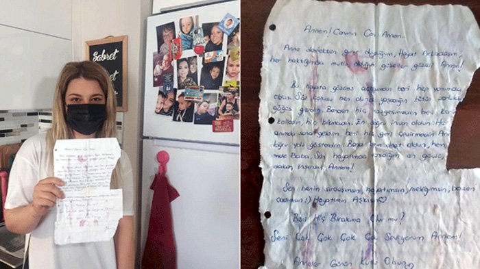 Depremde kaybettiği annesine 10 yıl önce yazdığı mektup, enkazdan çıktı