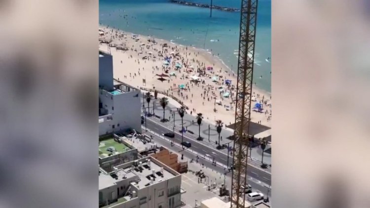 Sirenler çalınca İsrailliler sığınaklara böyle koştu