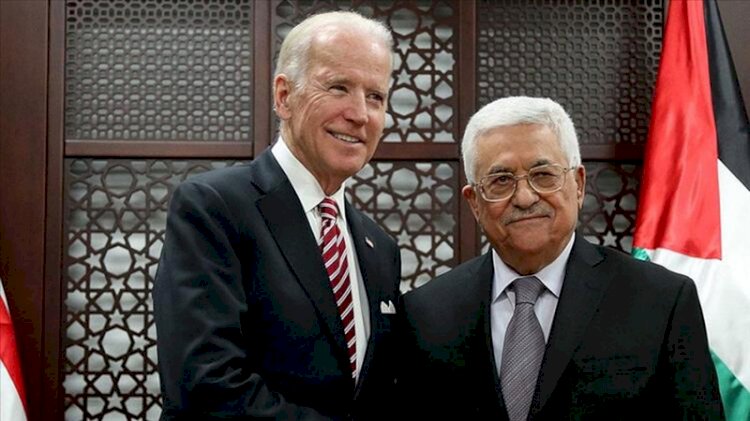 Filistin Devlet Başkanı Mahmud Abbas ABD Başkanı Joe Biden'la görüştü