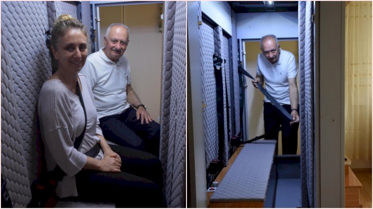 Deprem korkusuyla sığınak gibi kabin üretti