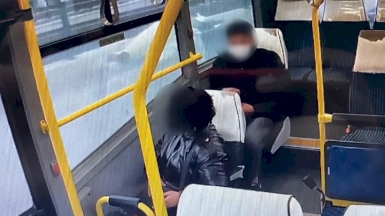 Minibüsteki tacizden iğrenç görüntüler