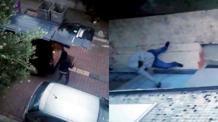 Avcılar’da pişkin hırsızlar kamerada… Komşular inip müdahale etmesin diye kapıyı tuttular