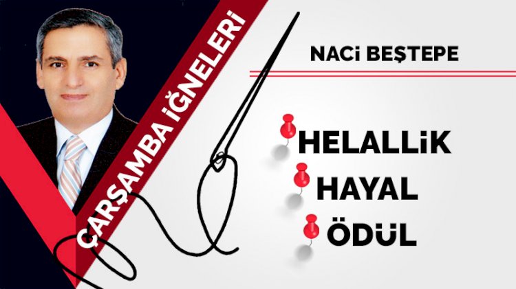 Çarşamba iğneleri: Helallik... Hayal... Ödül