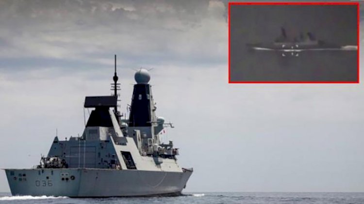 Rusya, İngiliz savaş gemisinin görüntülerini yayınladı