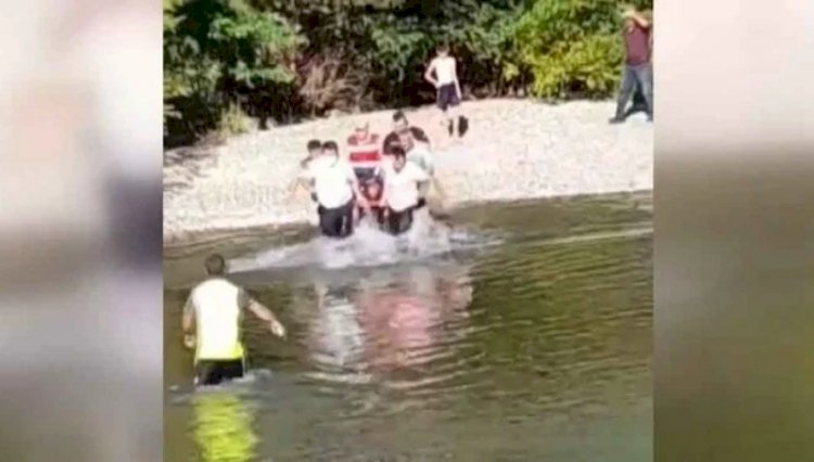 Baba ve 3 çocuğunu kurtarıp boğuldu