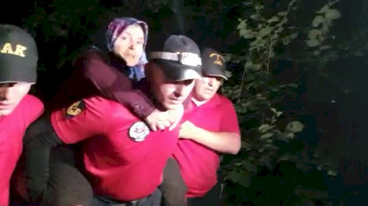 Asker sırtında taşıdı... Odun toplarken kaybolan kadın bulundu