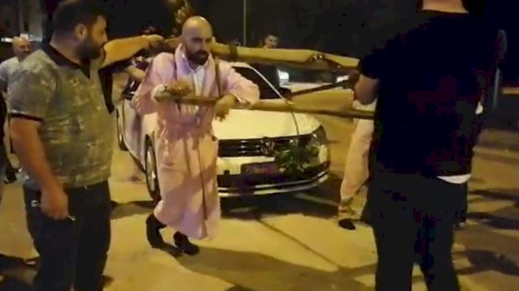 Damada boyunduruk takıp araç çektirdiler, kırbaçladılar