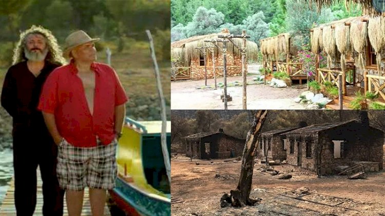 'Mandıra Filozofu'nun çekildiği koy küle döndü