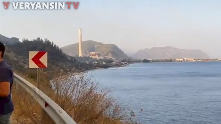 'Termik santral alevlerle yüz yüze'