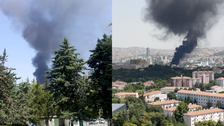 Ankara'da yangın... Dumanlar Anıtkabir'e ulaştı