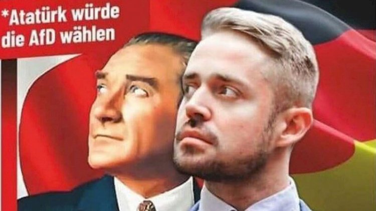 Alman AfD partisinden skandal afiş!