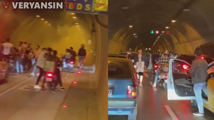 İstanbul'un göbeğinde tünel kapattılar