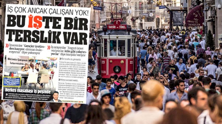 Türkiye gazetesi işsizliğin suçunu işsize yıktı!