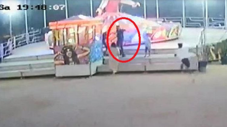 Lunaparkta balerine çocuğunu bindirmeyen görevliye silah çekti