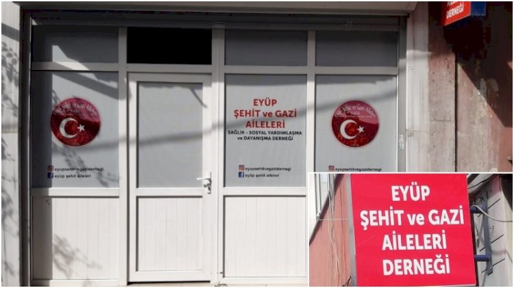 Bu kadarına da pes! Şehit ve Gazi Aileleri Derneği'nin tabelası çalındı