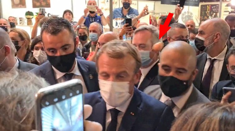 Macron'a 'yumurta'lı saldırı