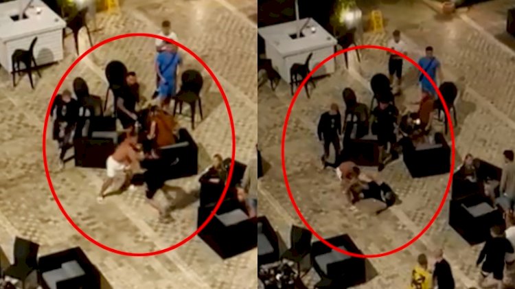 Rus ve İngiliz turistler oteli karıştırdı! 'Kız arkadaşa bakma' kavgası